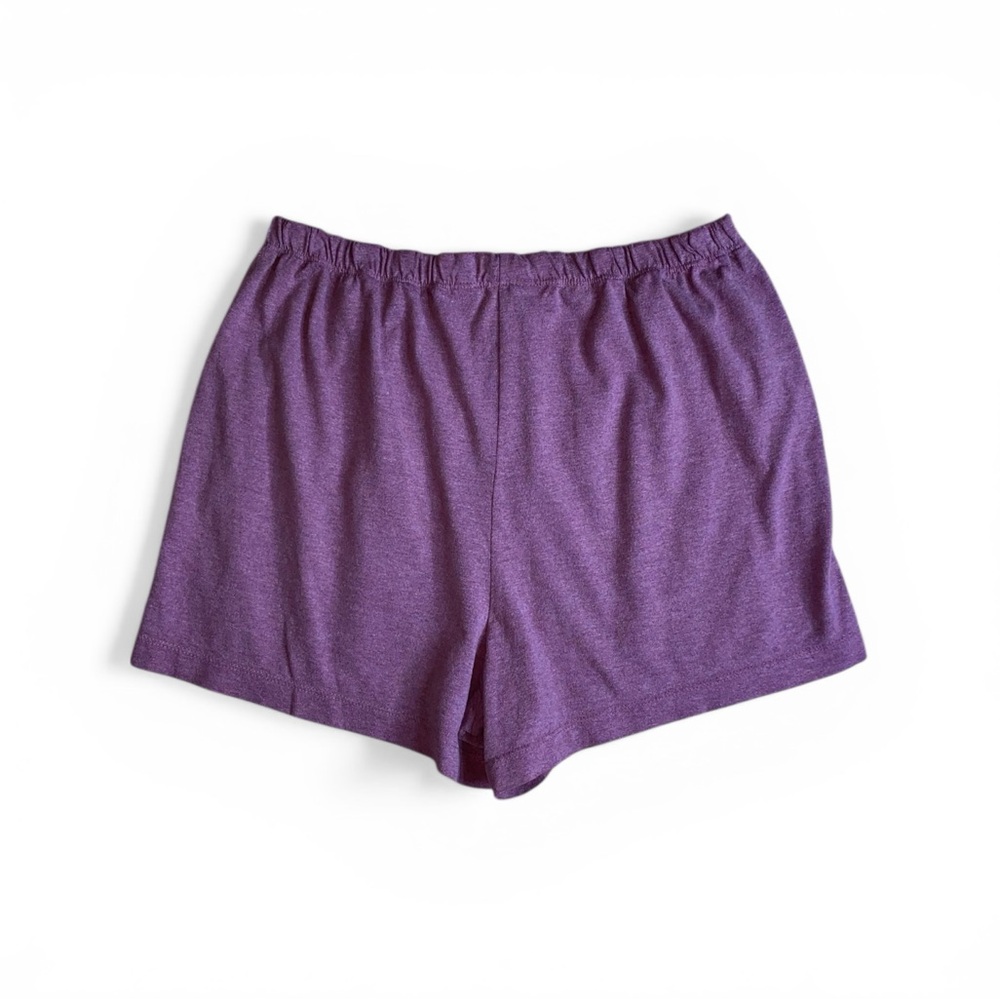 Nautica Sleepwear Purple Lounge Pajama Shorts with Elastic Waist, Size L - Picture 2 of 6